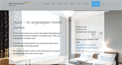 Desktop Screenshot of hotel-friedrichshain-berlin.de