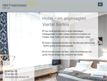 Tablet Screenshot of hotel-friedrichshain-berlin.de